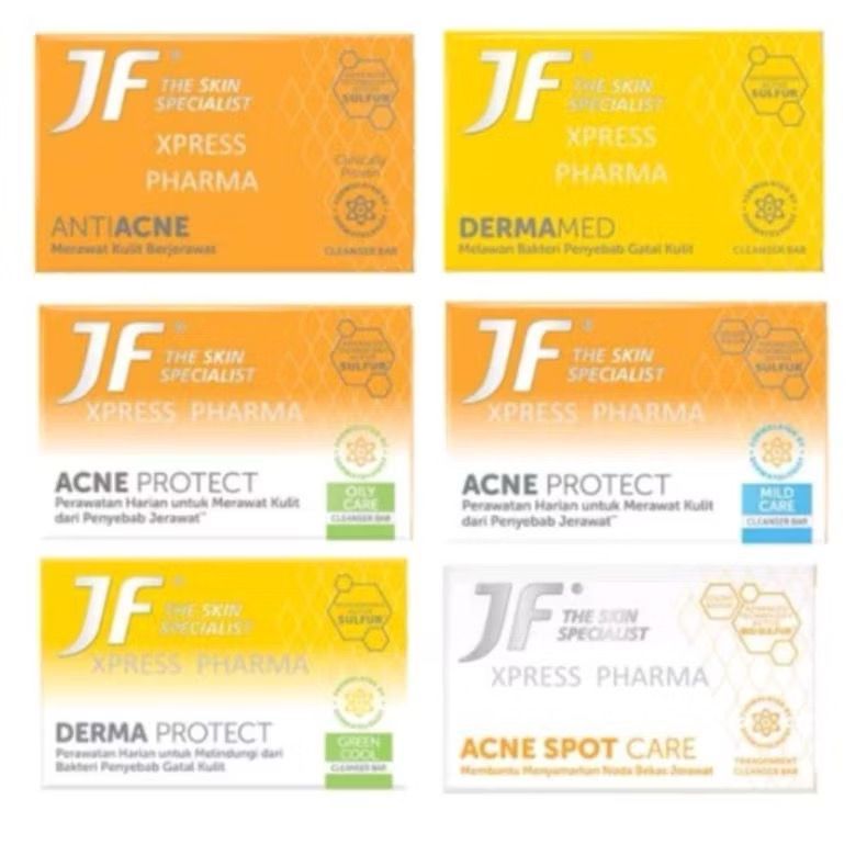 JF SULFUR ANTI ACNE | SABUN BATANG JF SULFUR ~ ACNE SPOT CARE ~ DERMA PROTECT ~ ACNE PROTECT MILD CA