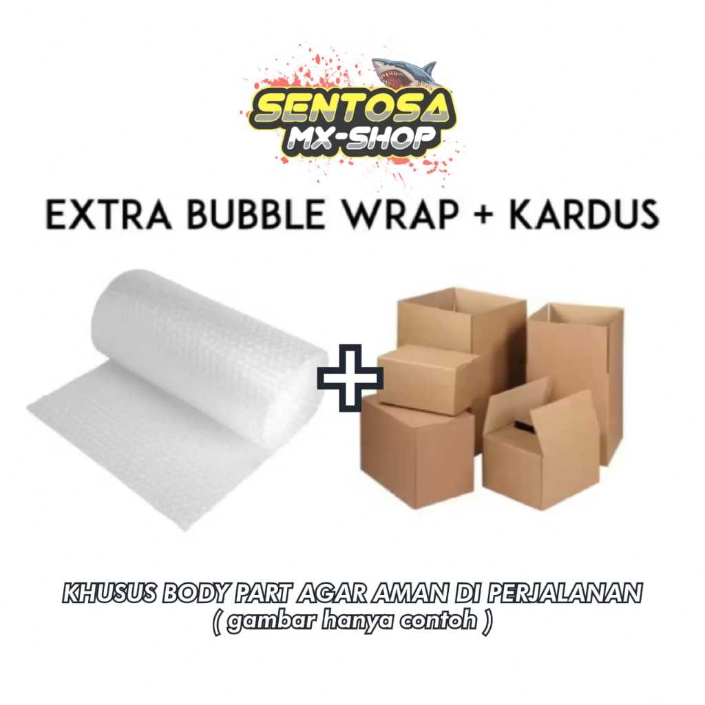 

EXTRA BUBBLE + KARDUS EXTRA UNTUK AGAR BARANG LEBIH AMAN SAAT DI PERJALANAN