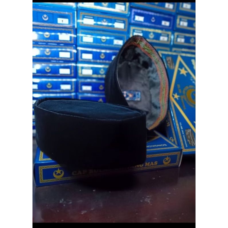 peci songkok nasional Bulan bintang mas