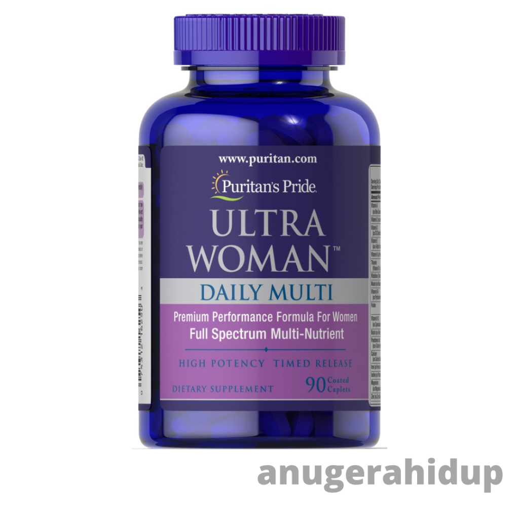 Puritan Pride Ultra Woman Daily Multi Timed Release 90 Capsul ORIGINAL