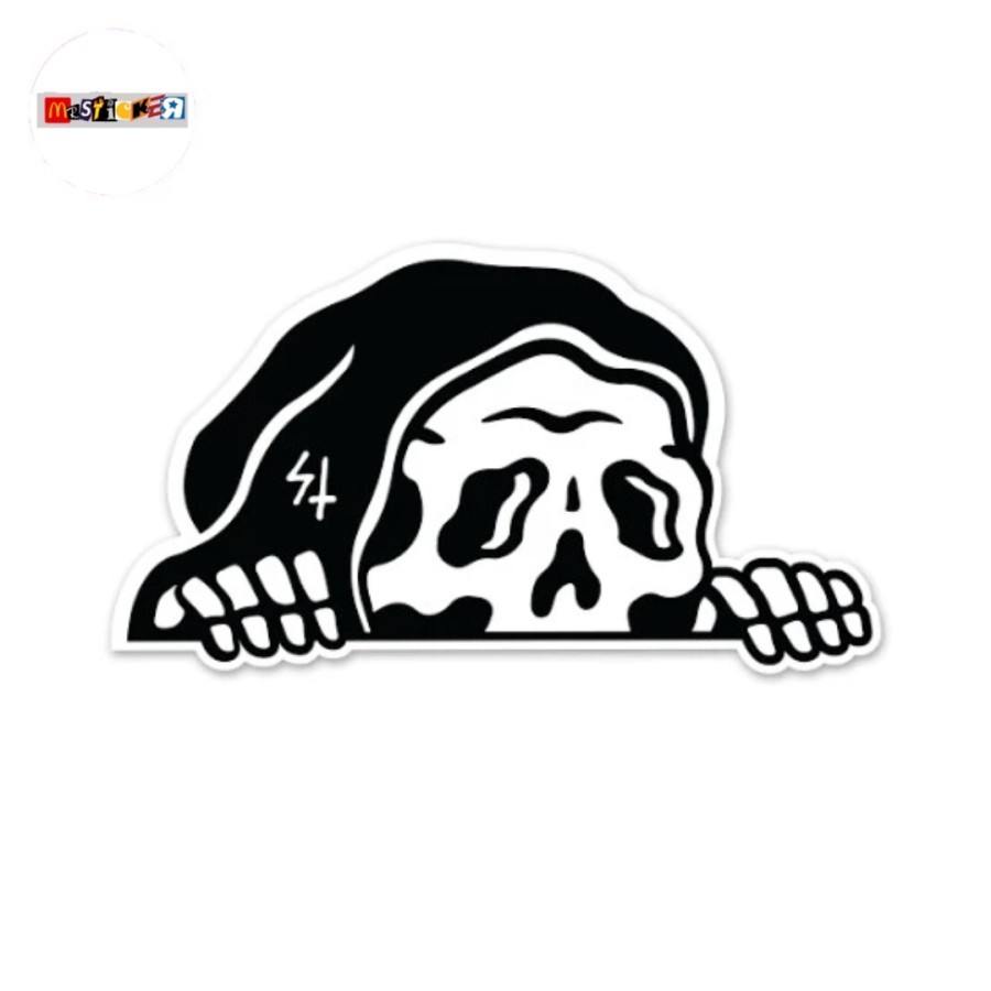 

sticker Lurking Class Sketchy Tank peeping logo diecut stiker