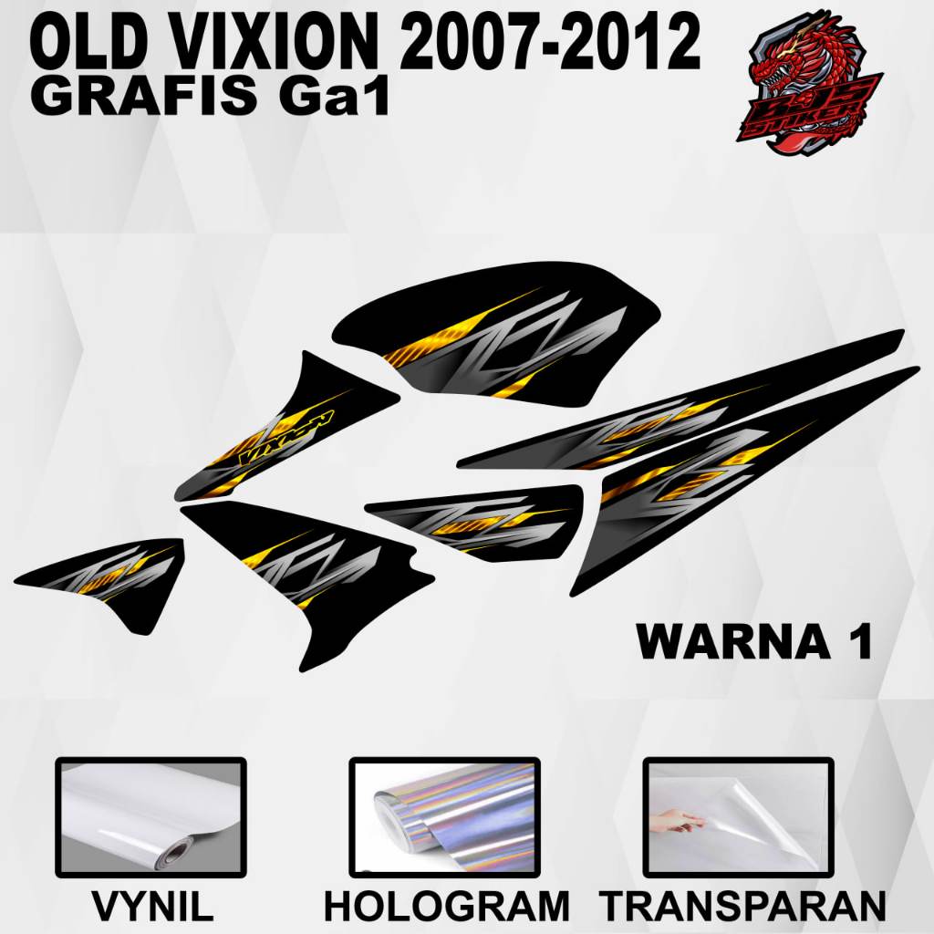 Stiker old Vixion Vixion lama 2007-2012 / Striping old Vixion / Stiker Sticker Decal Vixion 2007-201
