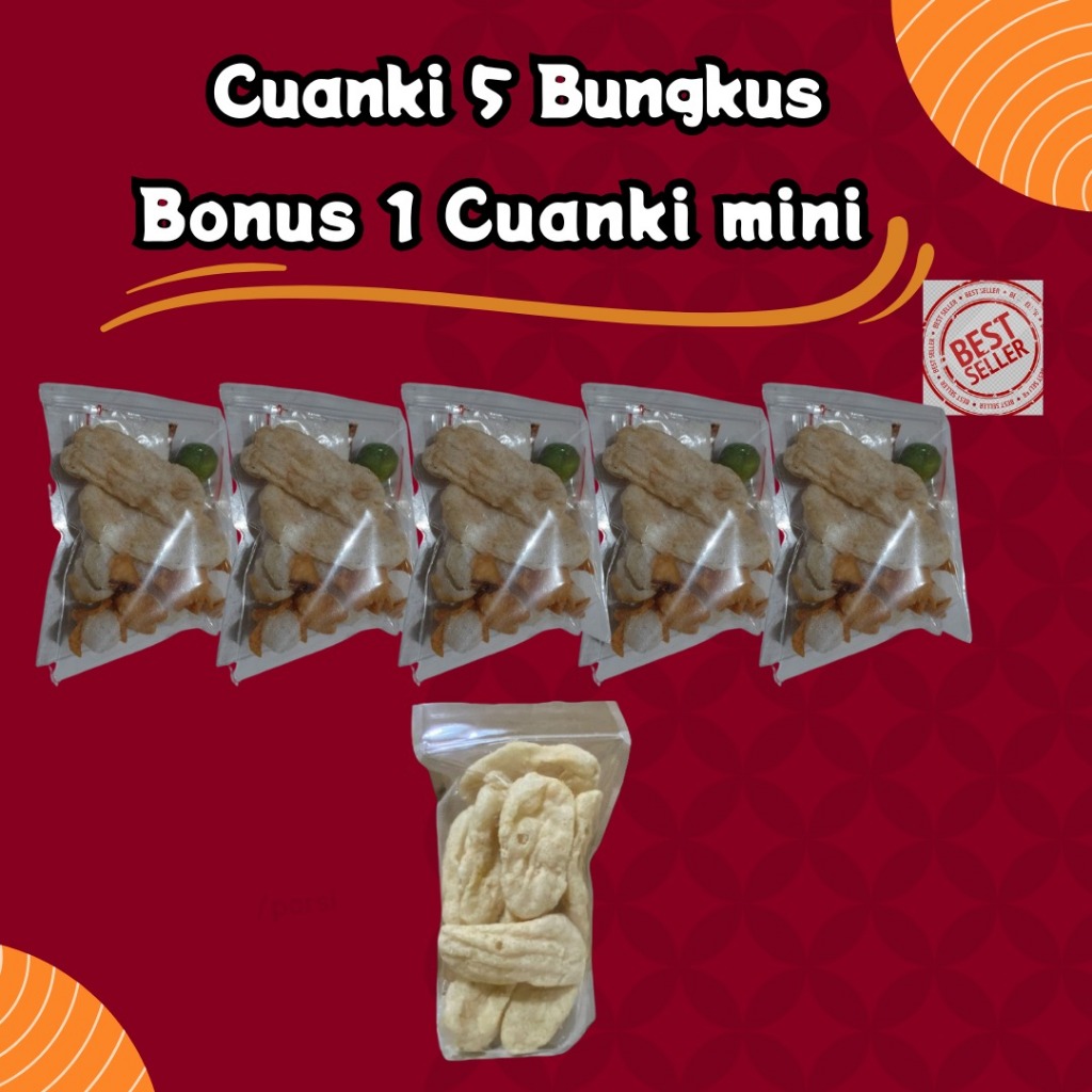 

PAKET CUANKI 5 BUNGKUS GRATIS 10 PCS CUANKI LIDAH