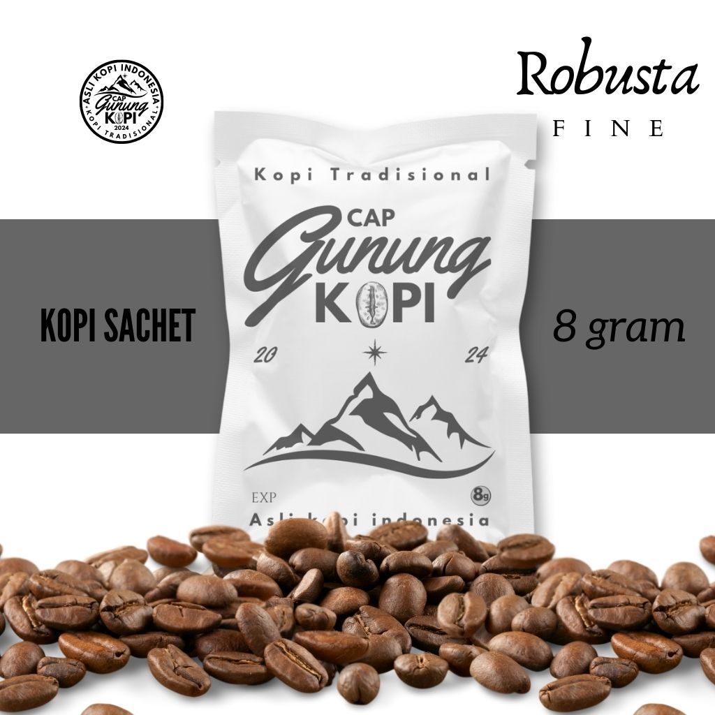 

kopi robusta fine-kopi bubuk sachet-cap gunung kopi