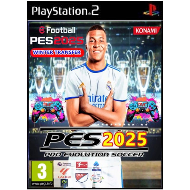 KASET PES 2025 2026 PS2 PRO EVOLUTION SOCCER  KASET PS 2 MBAPPE EDITION PRO EVOLUTION SOCCER WINNING
