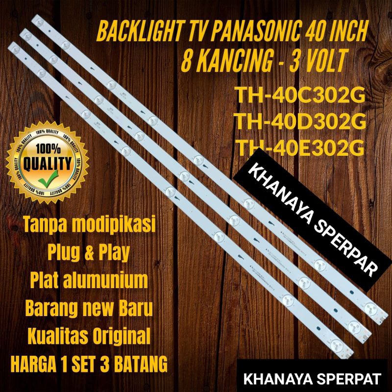 BACKLIGHT TV LED PANASONIC 40INC TH40C302G TH40D302G TH40E302G ORIGINAL