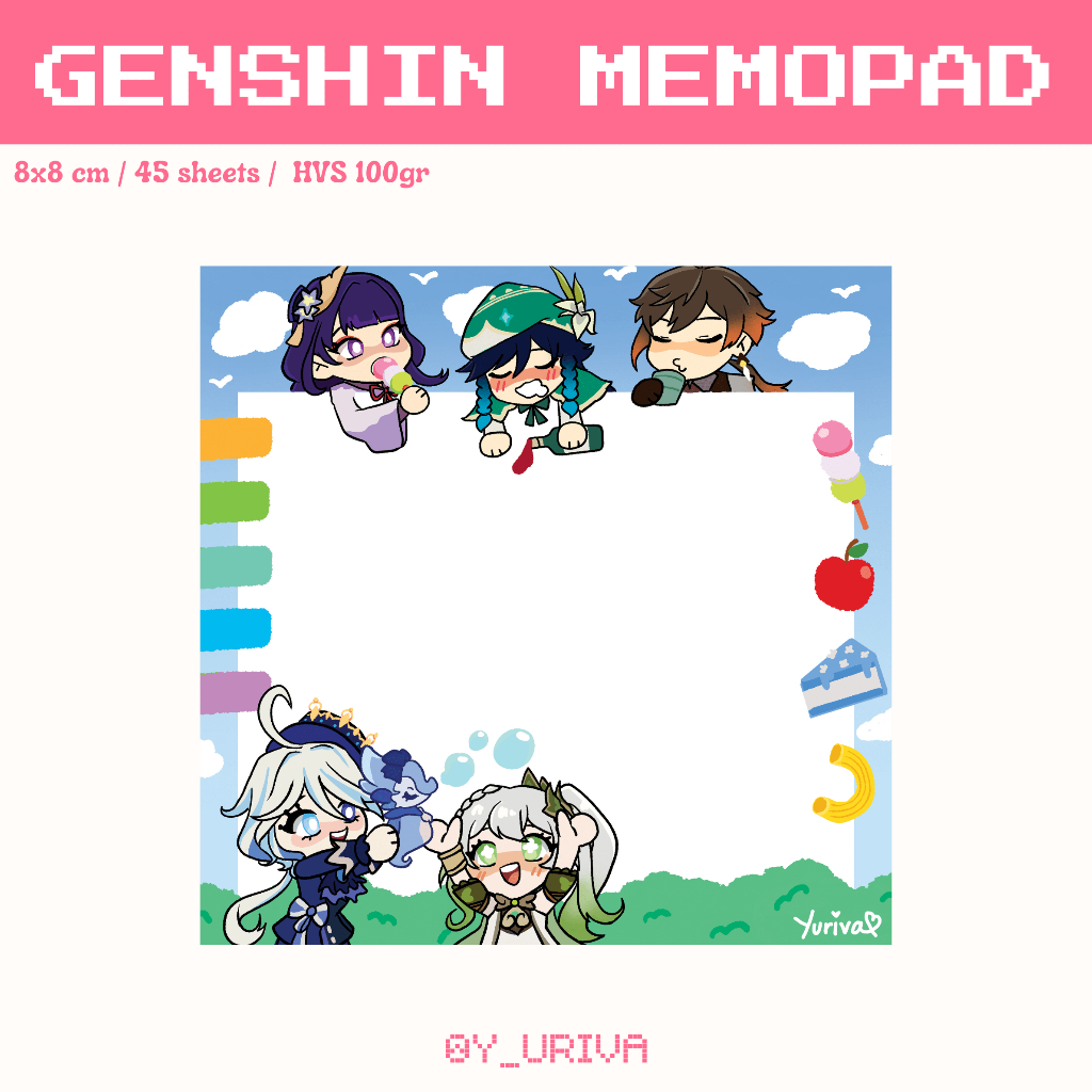 

GENSHIN IMPACT ARCHON MEMOPAD (FAN MERCH)
