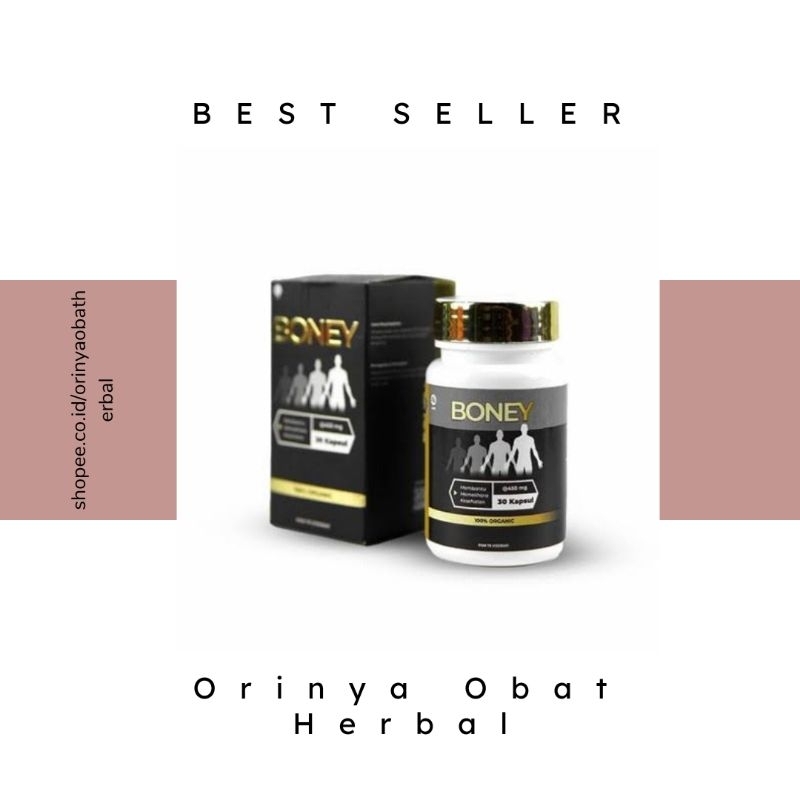 Boney Kapsul Peninggi Herbal / Naik 5 - 15 CM/ Bantu Tinggin Badan Kapsul Boney
