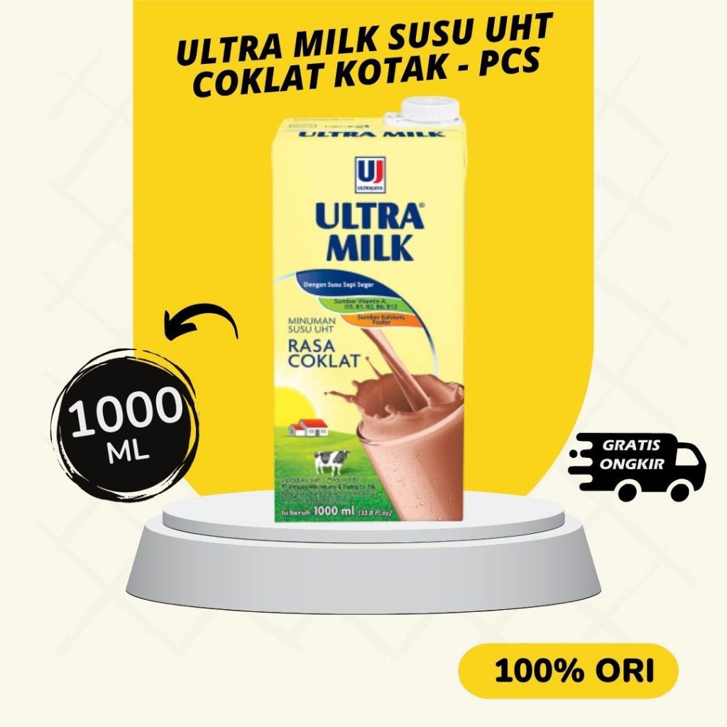 

Ultra Milk Susu UHT Coklat Kotak 1 L
