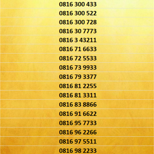 Nomor Cantik IM3 Ooredoo 10 Digit Seri 0816 Part 3