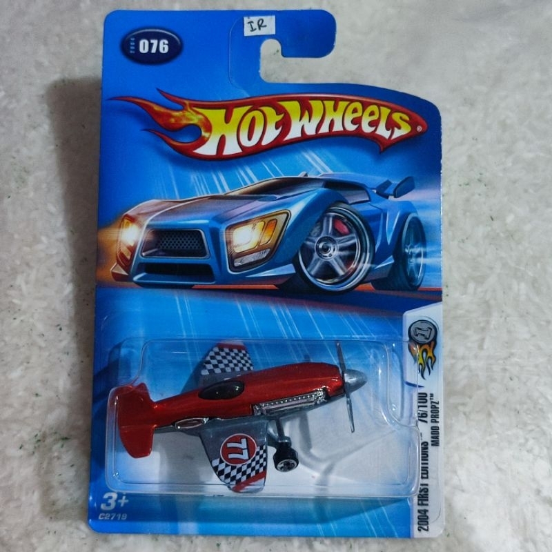 hw hotwheels pesawat poison arrow merah  blue card lawas jadul