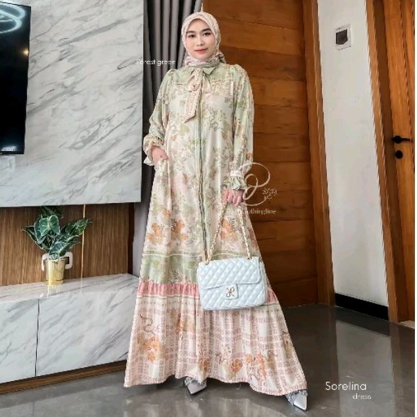 DYN - Sorelina Dress DYN CLOTHINGLINE Gamis Royale Silk Premium