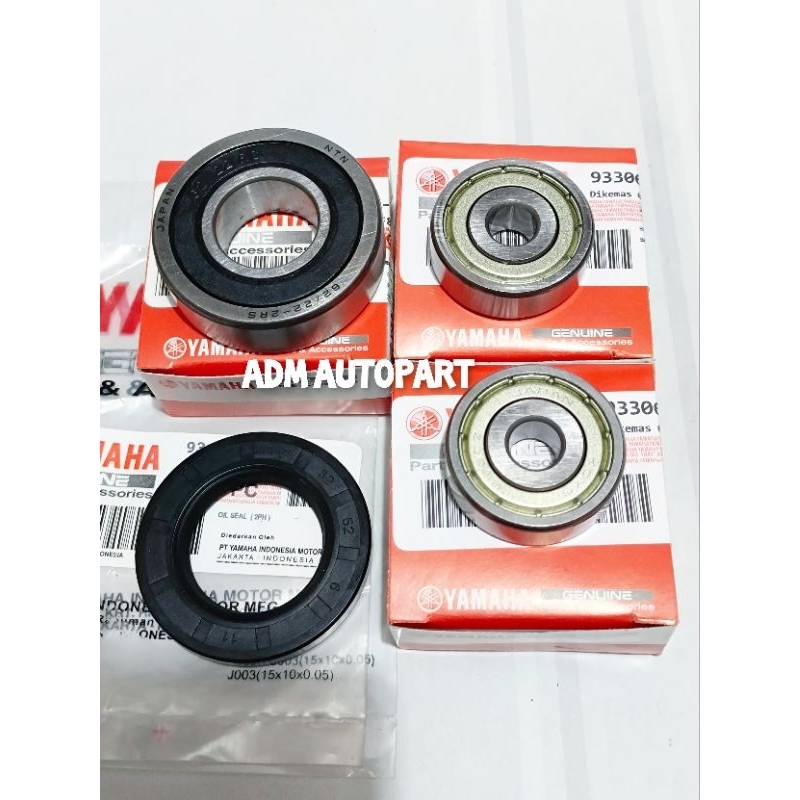 Bearing roda depan  6300zz 2PC+Bearing As roda belakang  60/22+Sil roda belakang  2PH Mio M3 Mio sou