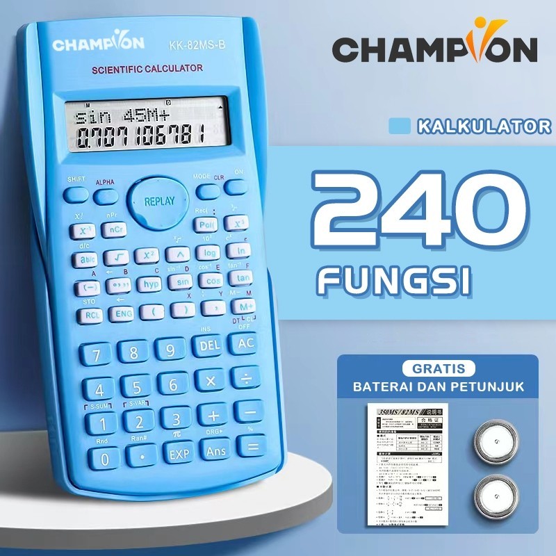 

Kalkulator Warna Function Scientific Kalkulator 240 Fungsi Kalkulasi scientific calculator KK-82MS