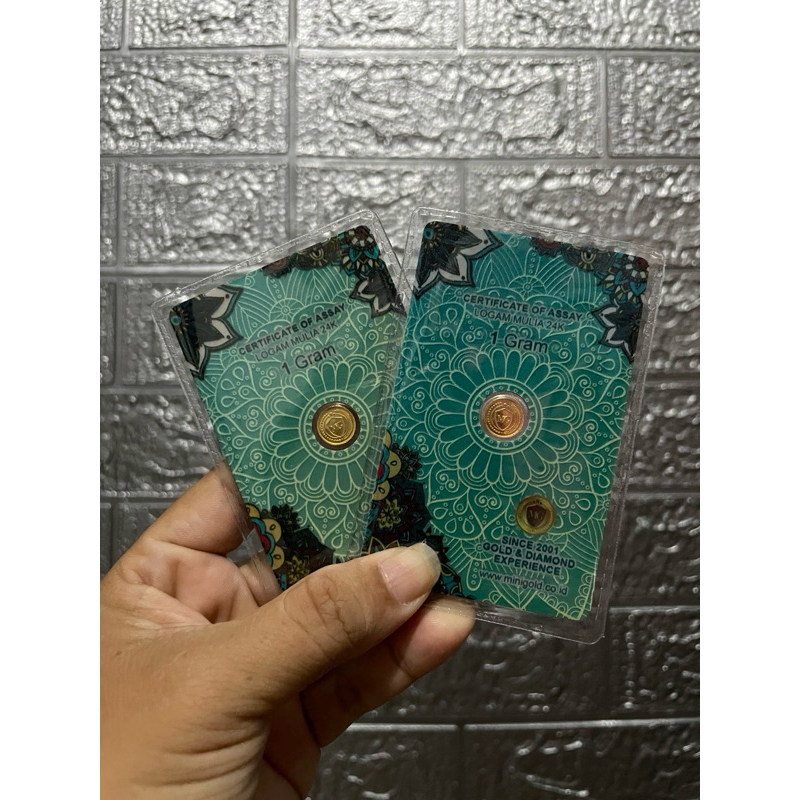 Minigold Certificate Of Assay Logam Mula 4K Gram 1