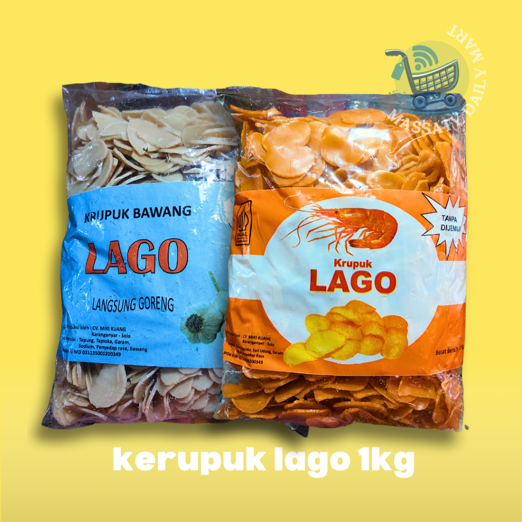 

KERUPUK MENTAH LAGO 1KG LANGSUNG DIGORENG, KERUPUK UDANG BAWANG