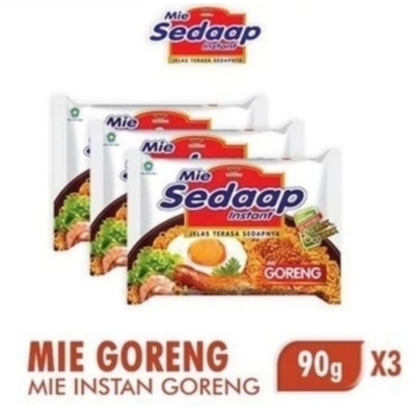 

Mie Sedap Goreng 90gr / Isi 3 Pcs