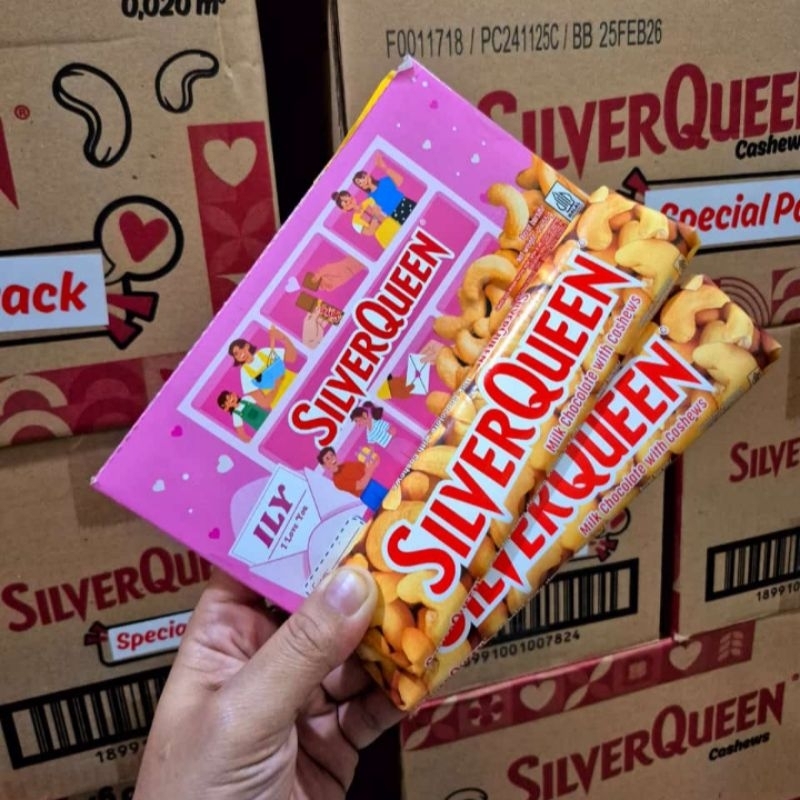 Coklat Silverqueen special edition valentine isi 2pcs