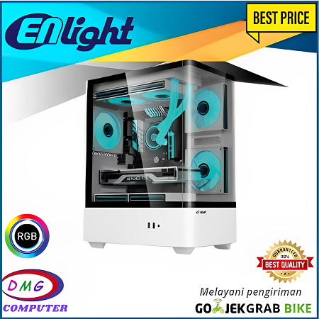 CASING ENLIGHT EN A3 - mATX GAMING CASE - WHITE