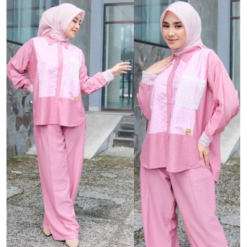 SetCel❤️Setelan Celana Daveera By Numiaa (Baru)