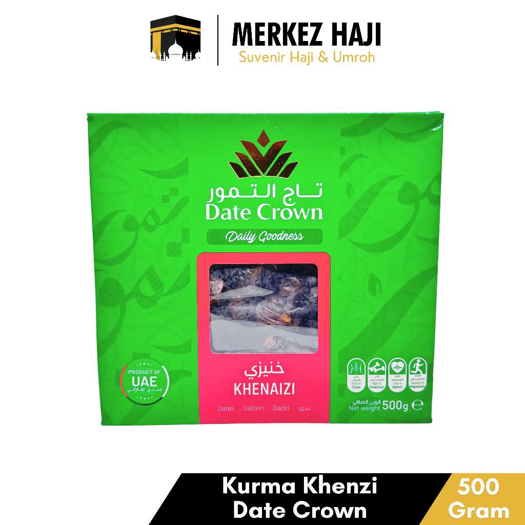 

Kurma Date Crown Khenaizi 500 Gram Kurma Premium Quality Asli 100% Original Oleh Oleh Haji dan Umroh