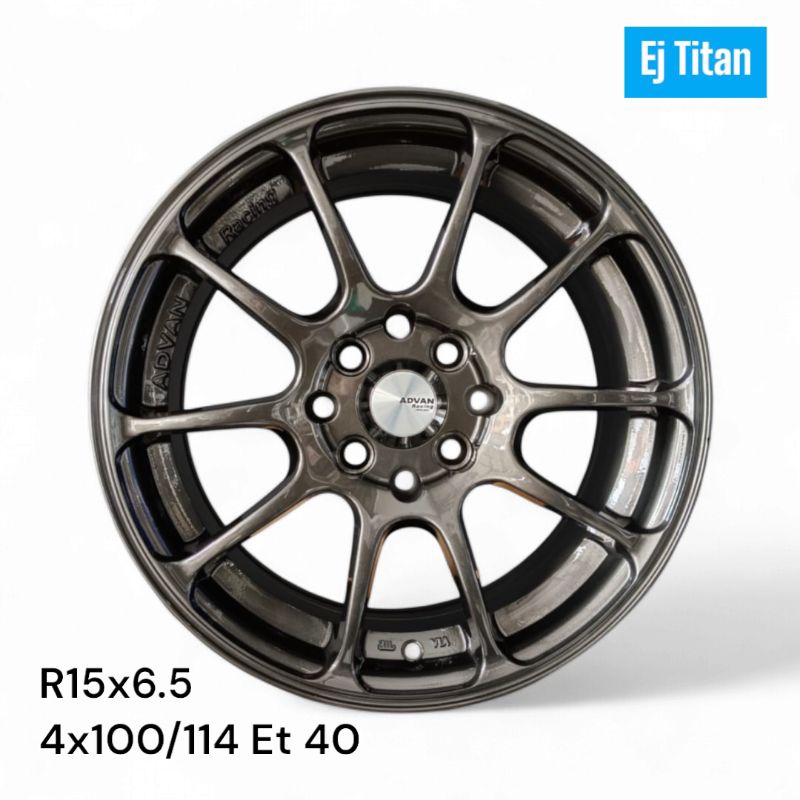 Velg Advan R15 Pcd 4 x 100/114 Lebar 6.5 Et 40