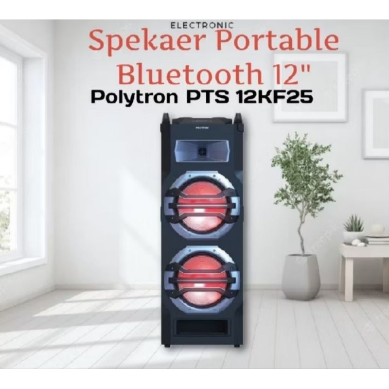 Speaker Aktif Polytron PAS-12KF25 12 inch (Trolley,Spk,FM,Radio)