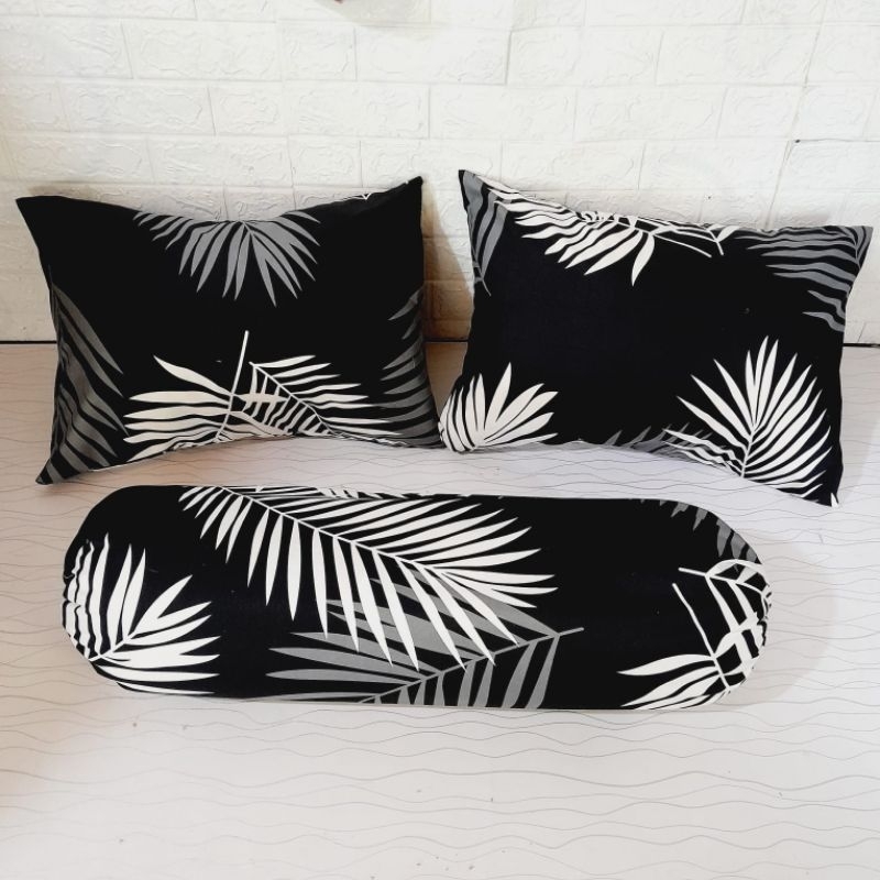 Sarung Bantal Tidur Set 3in 1 Polos Non Rempel