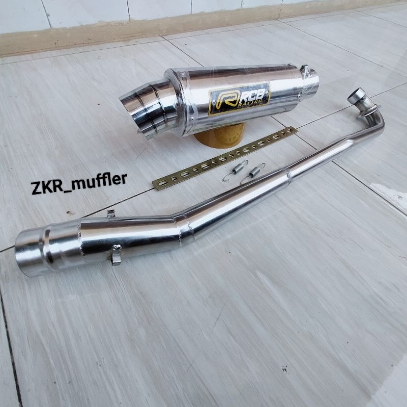 KNALPOT RACING RCB TERLARIS Supra x/Supra fit/Supra 125/Vega R/Vega ZR/Vega new/Jupiter z/Jupiter Z1