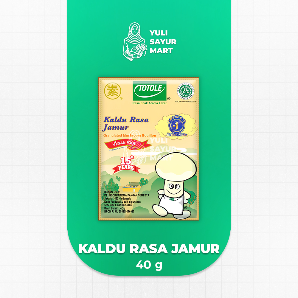 

Totole Kaldu Rasa Jamur 40g - Yuli Sayur Mart