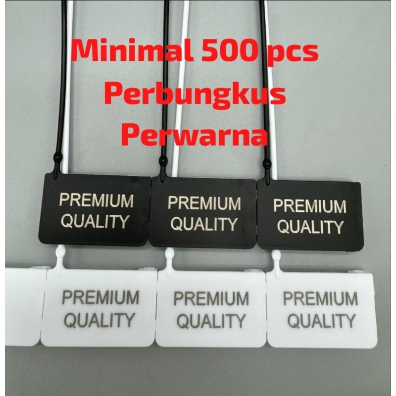

tali hang tag label baju premium quality loop tag / tali label baju premium lock pin