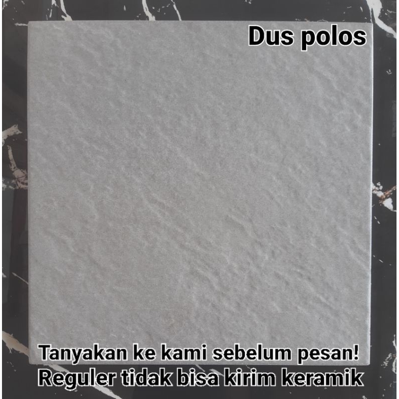Keramik Lantai Kasar Rustic Teras Garasi Kamar Mandi Motif Industrial Timbul 40x40 Vigo Griss