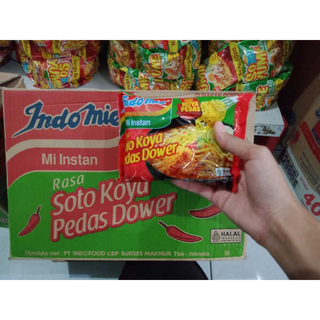 

Indomie Soto Koya Pedas Dower 76g 1 Dus Isi 40 pcs