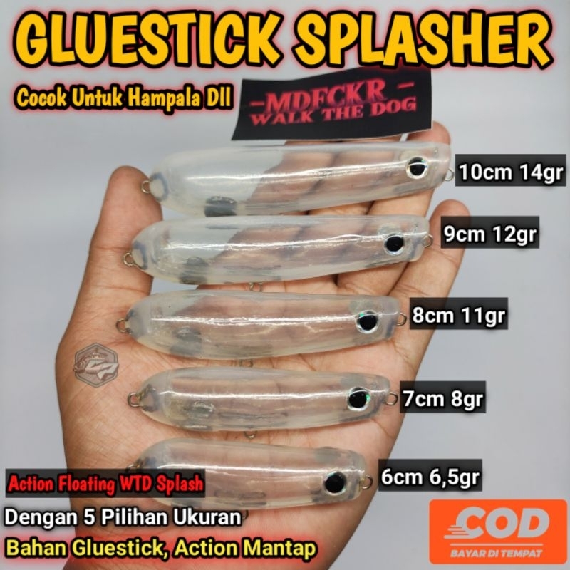 WTD GLUESTICK SPLASHER MDFCKR / LURE UNTUK IKAN HAMPALA