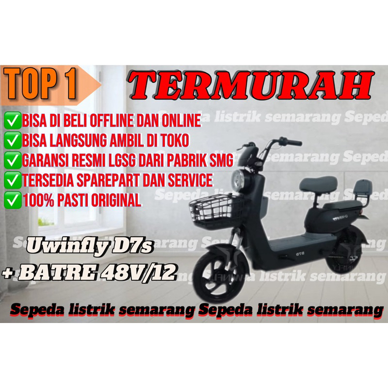 SEPEDA LISTRIK SEMARANG UWINFLY D7s/GODA 147Ds/ EXOTIC DLL
