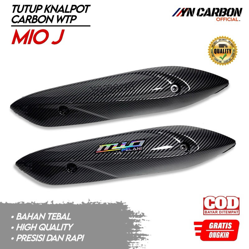 GRATIS BAUT Cover Knalpot Carbon Mio J Tameng Knalpot Carbon Mio J Tutup Knalpot Carbon Mio J Harga 