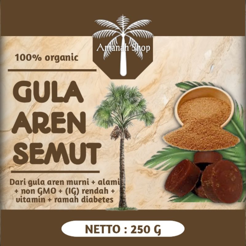 

Gula Semut Aren / Gula Aren Bubuk 250 Gram