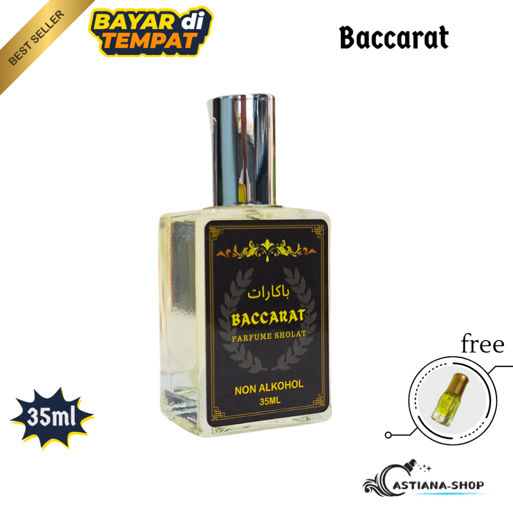 Parfum Baccarat 35 ML Minyak Wangi Sholat Pria Dan Wanita Parfum Ibadah Non Alkohol