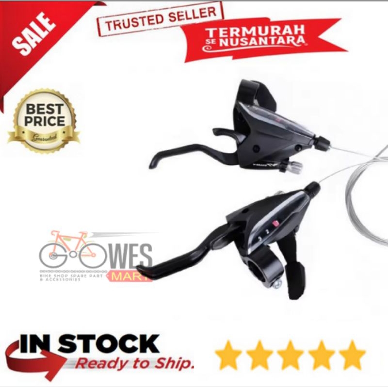 Trigger Shifter Sepeda Gunung EF65 3/7/8/9 Speed Aluminium Alloy