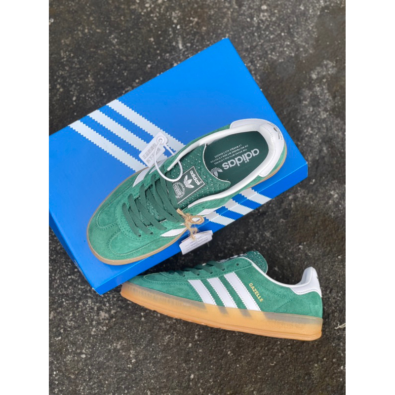 adidas gazelle hijau putih