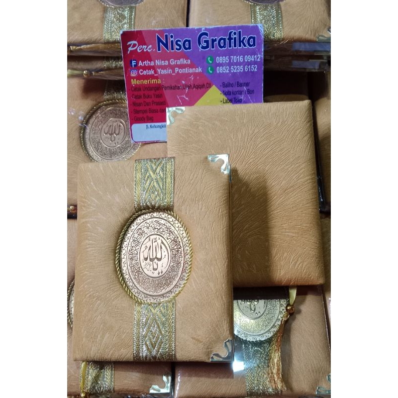 buku yasin cover bludru busa dan oscar premium