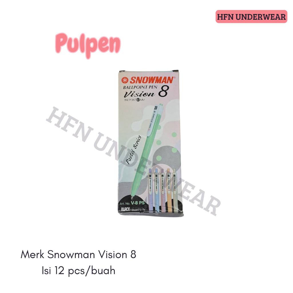 

Bolpoin/Pulpen Snowman V-8 0.7 mm