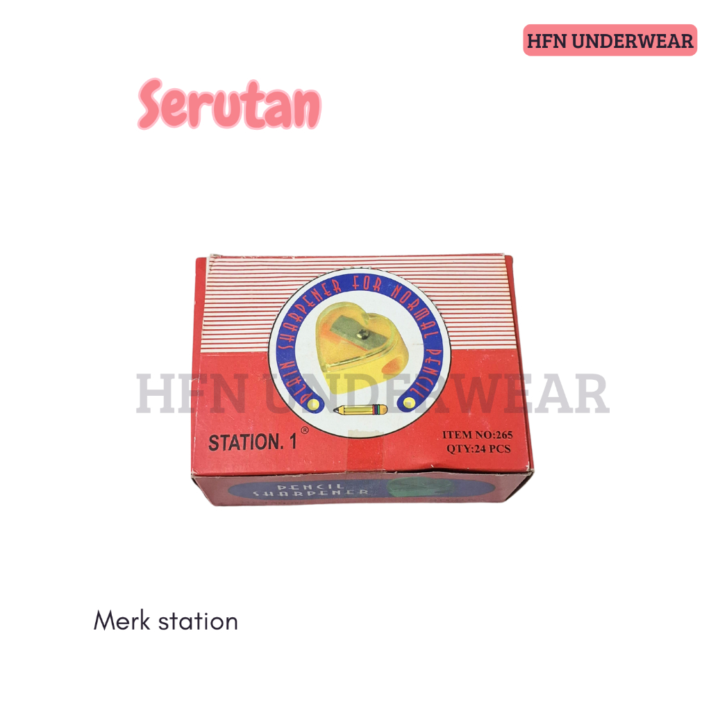 

Serutan Merk Station 1 Bentuk Love