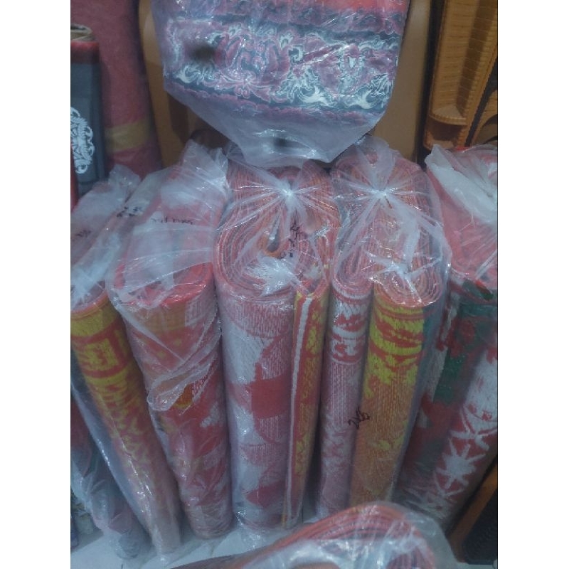 Tikar plastik cap gunung super 3×4 meter/tikar plastik lipat tiga/tikar lesehan kuat bagus dan tahan