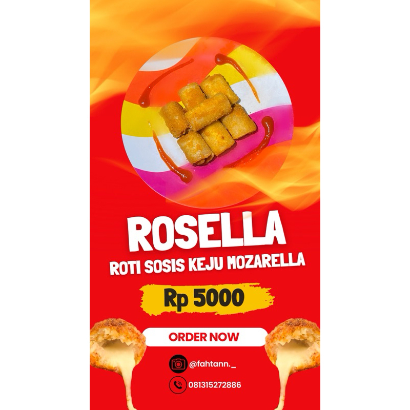 

FROZEN FOOD ROTI sosis keju mozarella (ROSELLA)