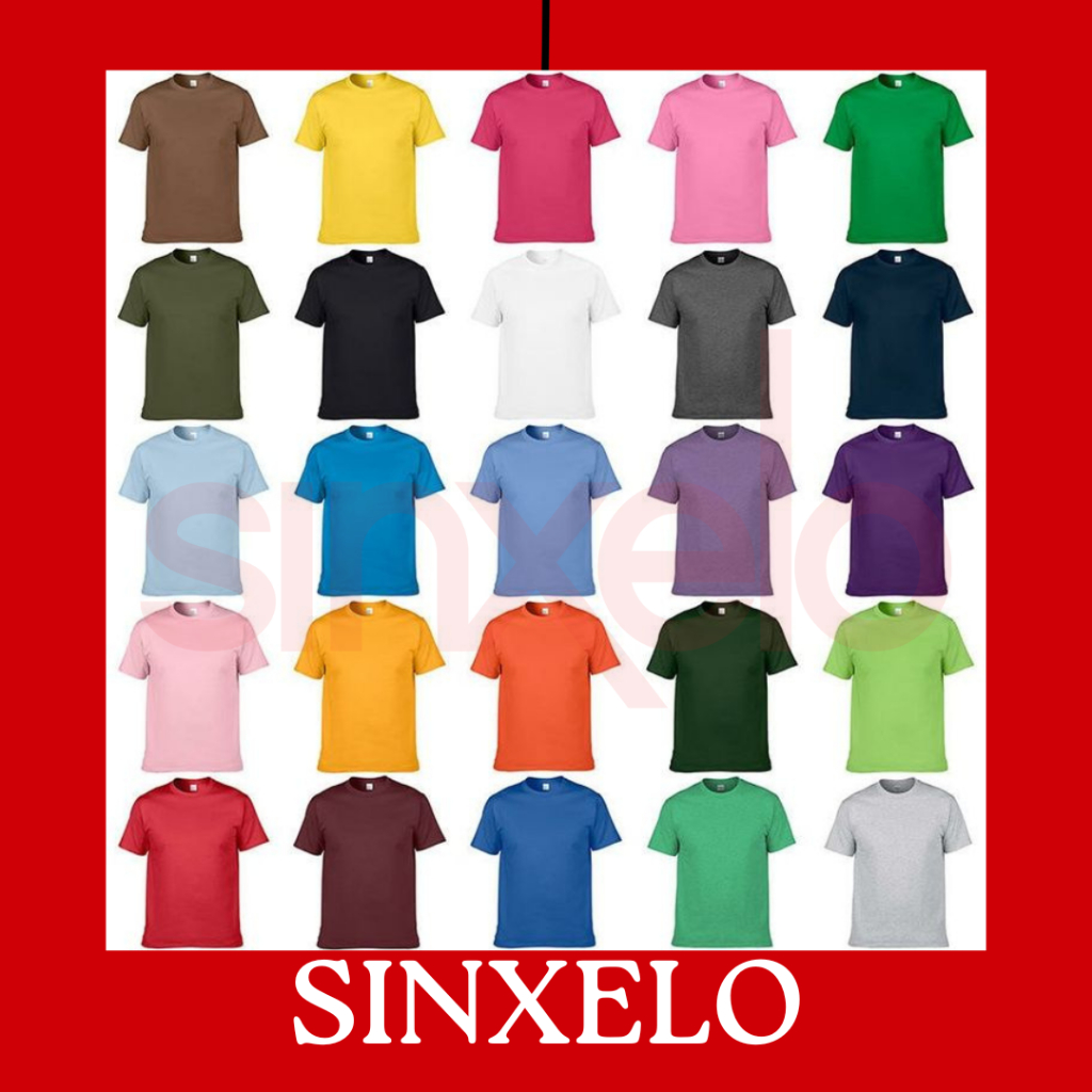 SINXELO - Kaos Polos Pria/Wanita Cotton 24s - Warna Hijau Lime - Adem & Nyaman
