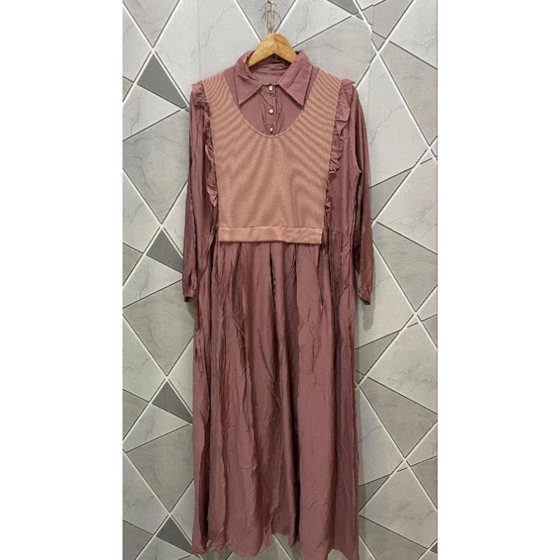 gamis vest rajut kiara