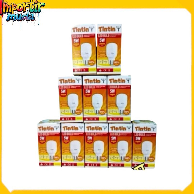 Paket 10 pcs Lampu Led TinTin 5 Watt lampu tintin 5 watt