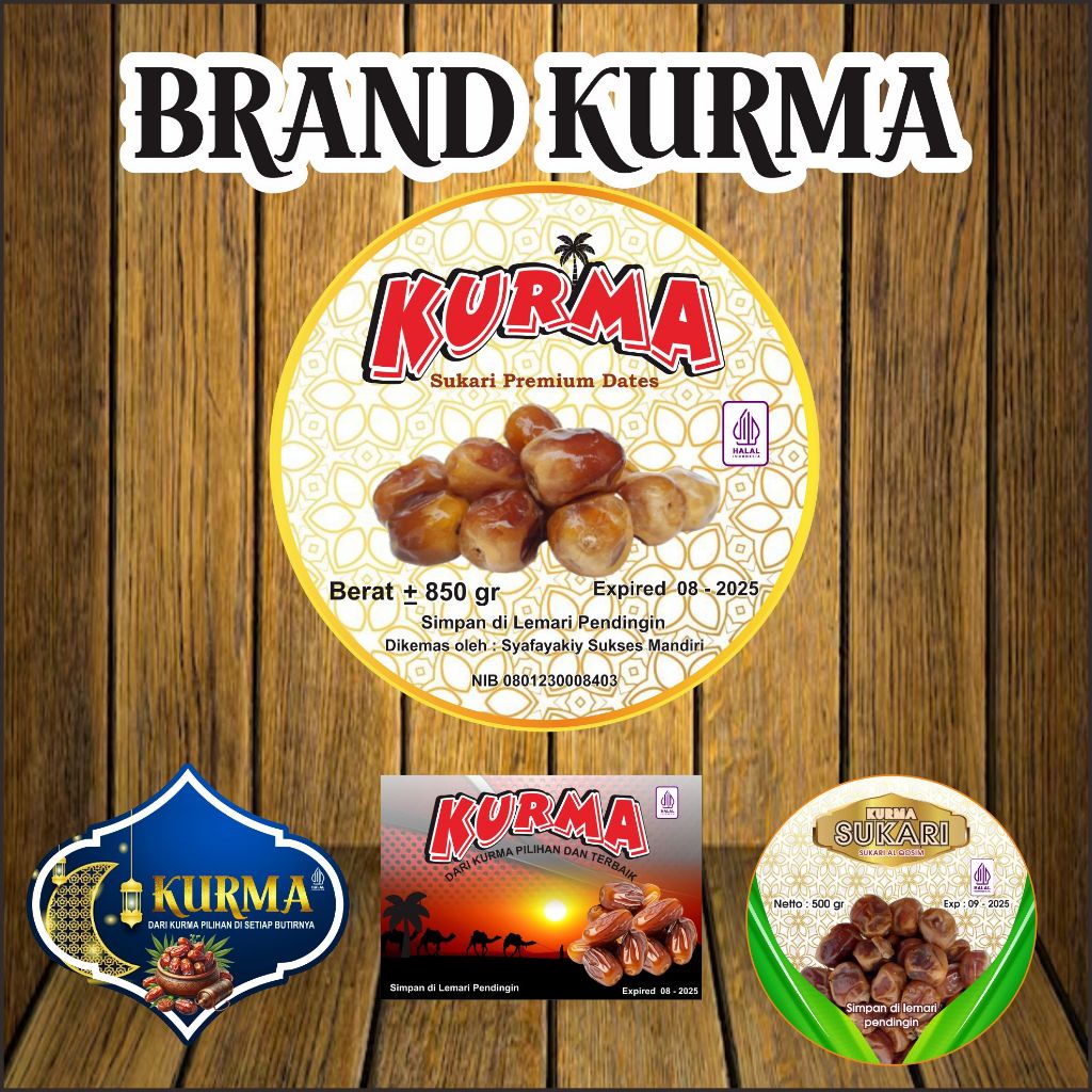 

STIKER KURMA CUSTOM_ Stiker Kemansan untuk Kurma