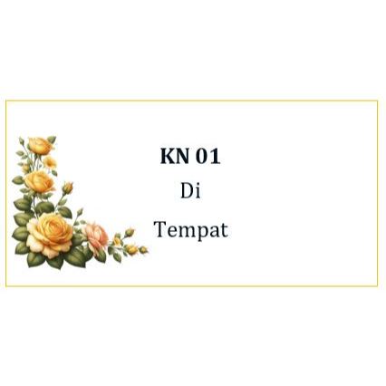 

Cetak Label Nama Undangan 103 / Proses cepat / Motif KN 01/ bingkai / aestetic / bunga / murah